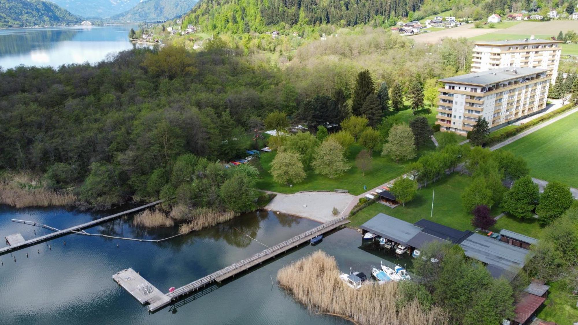 Ct-Gold Penthouse Bodensdorf Amatera Privater Seezugang Hallenbad, Skiarena Gerlitzen Exterior photo